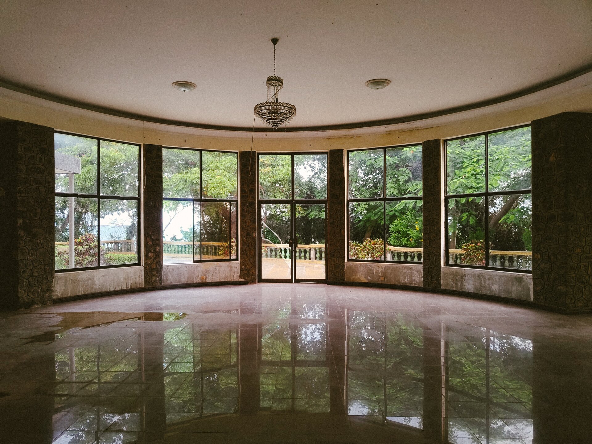 inside central building