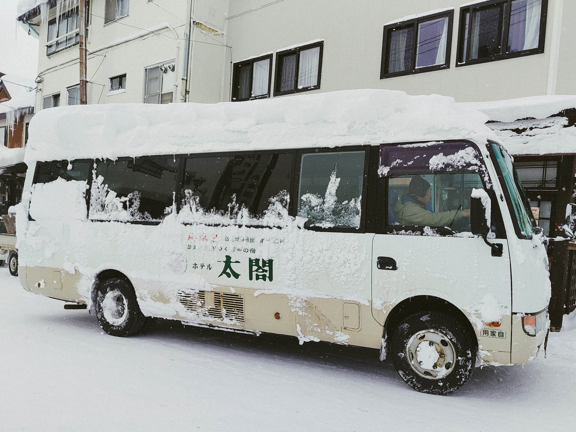 snowed in bus