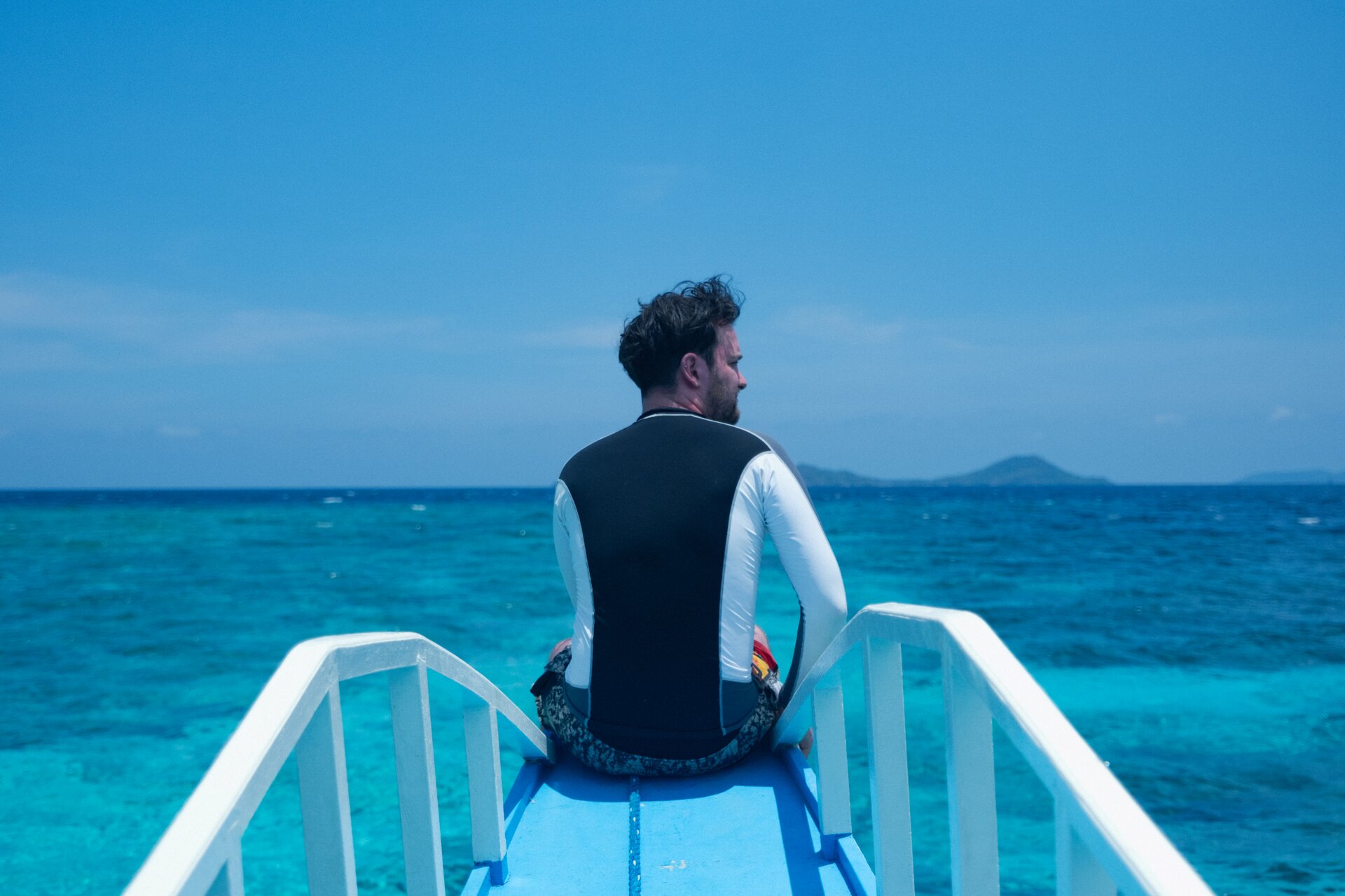 jade at front of boat