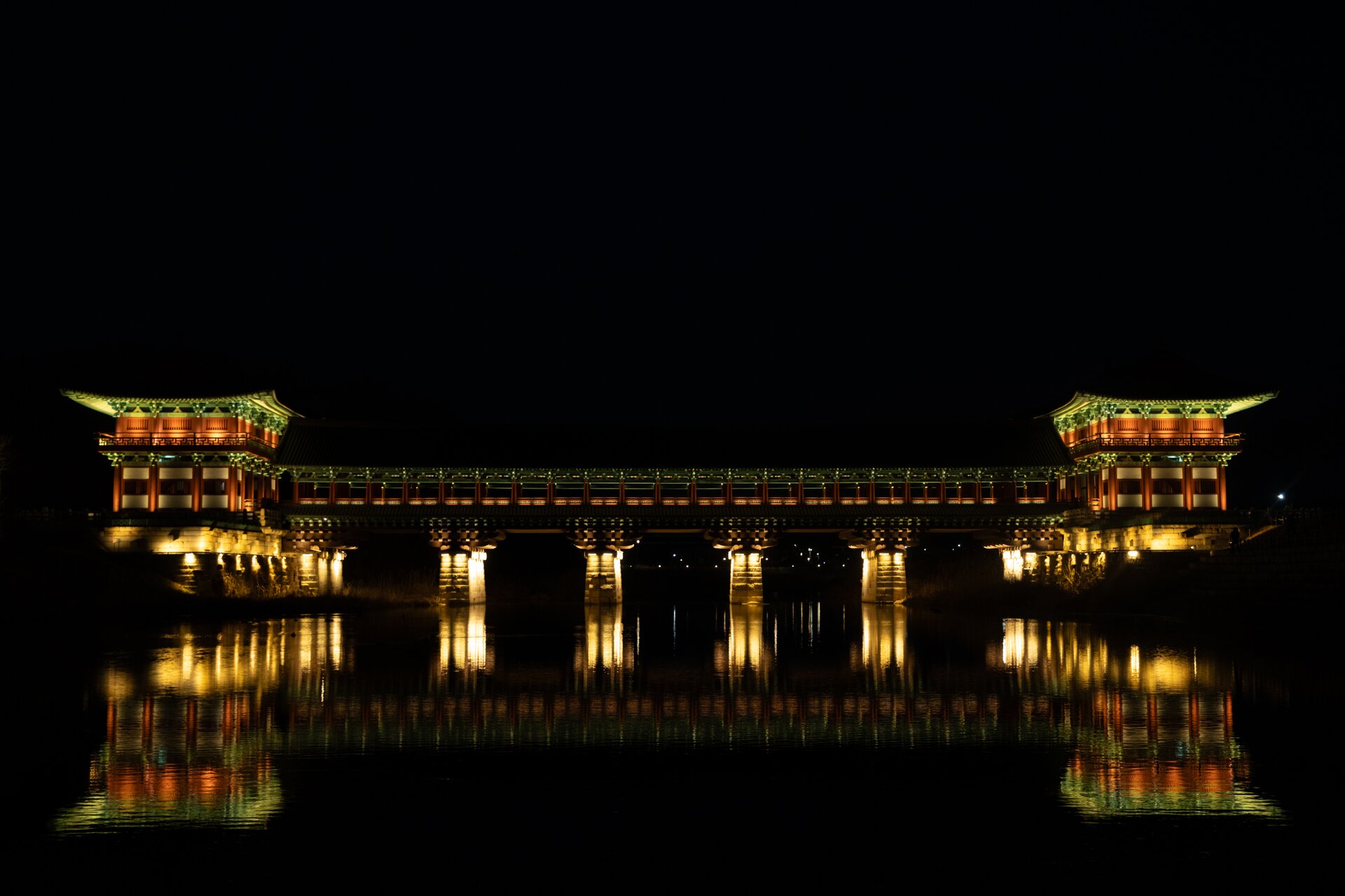 bridge at night