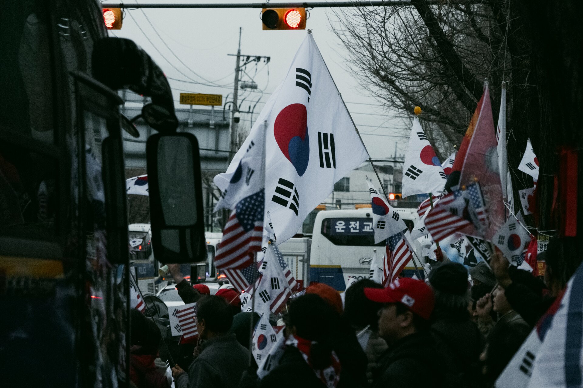 south korean flags