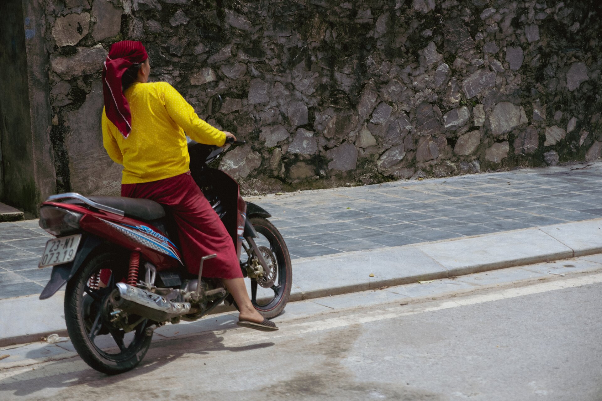yellow and ride outfit